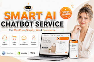 build ai chatbot for wordpress shopify wix ecommerce store