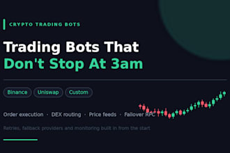 build a crypto trading bot with exchange and dex integration