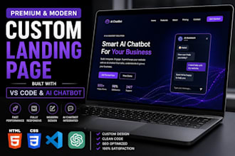 build custom website using vs code and ai