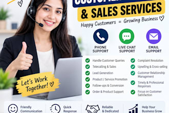 provide professional customer support and sales services