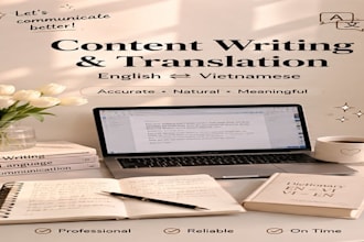 write engaging content and translate english to vietnamese