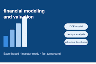 build a dcf and comparable company valuation model in excel
