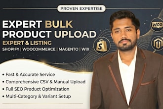 shopify and woocommerce bulk product upload and listing