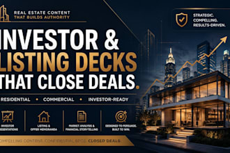 design real estate investor and listing presentations