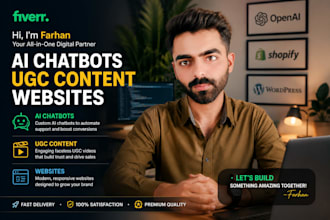 create saas ai website for e commerce and website