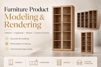 create photorealistic 3d furniture modeling and rendering