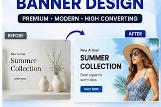 build ai shopify store banner for home and product page