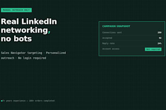 send manual linkedin connection requests for b2b outreach