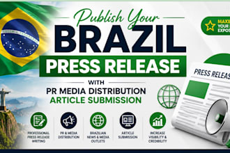 publish your brazil press release with PR media distribution article submission