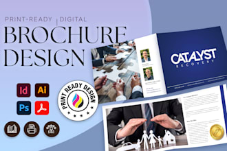 design print ready brochure, report, company profile
