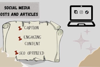 create SEO friendly social media posts and articles