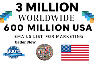 send 10,000 verified email addresses