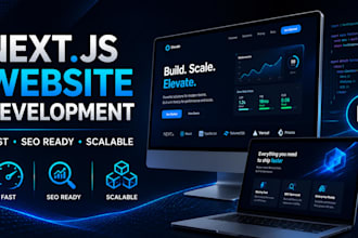 build a fast SEO friendly next js website or web application