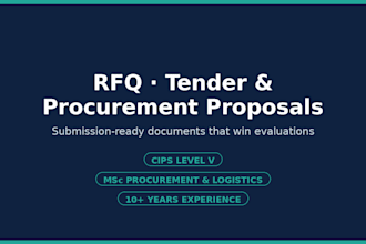 write winning rfq, tender and procurement proposal documents