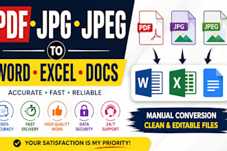 convert PDF to word, excel, google docs, jpg or jpeg