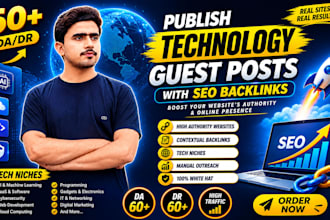 publish a technology guest post with tech backlinks