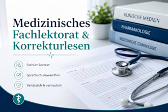 proofread and edit your german medical texts