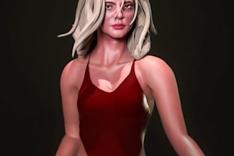 3d sculpt and model characters,creature and hardsurface props