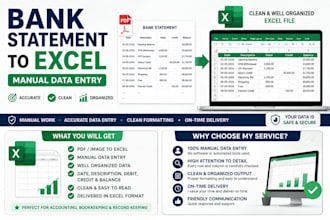 convert bank statement PDF to excel accurately