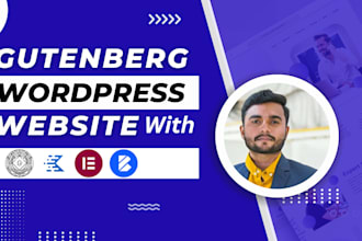 design gutenberg wordpress website with kadence block and gutenberg block
