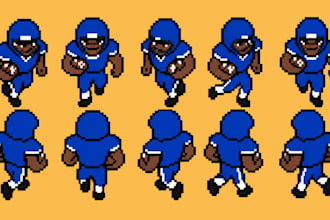 make custom pixel game sprites pixel character animation 8bit game sprite