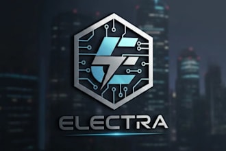 design electronics mascot logo design with unlimited review