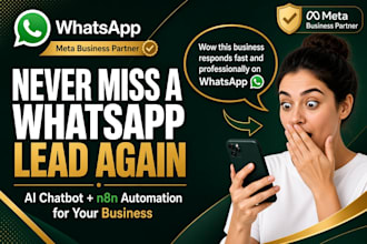 create whatsapp chatbot with business API and n8n automation