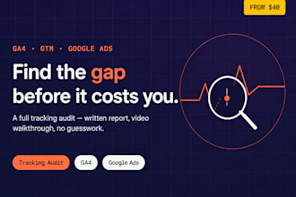 audit your ga4, GTM and google ads conversion tracking