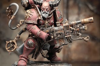 create a warhammer 40k illustration