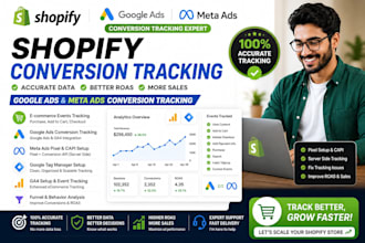 set up shopify google ads and meta ads conversion tracking GTM