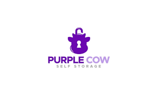 design purple cow self storage logo