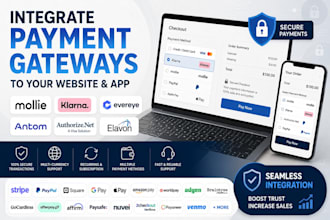 integrate authorize dot net to website and web shop mollie to app or ecommerce