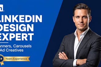design linkedin ad creatives, banner, and post design