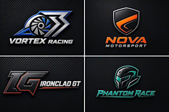 make an amazing motorsport logo design in very short time