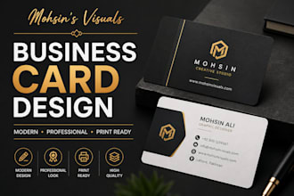 design a professional modern business card