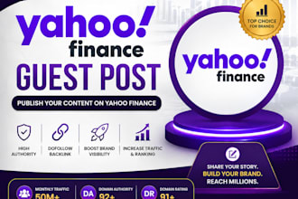 publish on your article high quality websites yahoo finance and apnews,com