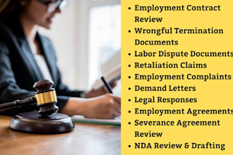 employment lawyer in california for wrongful termination,contract review,labor