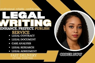write legal agreements, legal contracts, documents, motions and lawsuits
