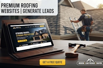 build roofing company website for your roofing business