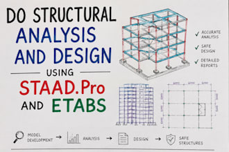 do structural analysis and design using staad pro and etabs