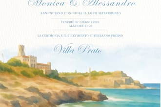 design a unique wedding invitation and coordinated wedding stationery