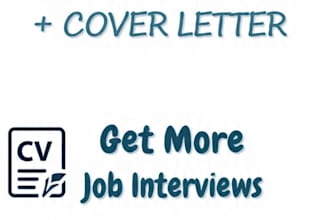 write professional CV, resume and cover letter