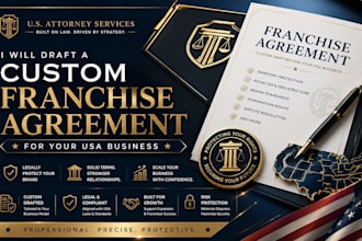 draft a custom franchise agreement for your USA business