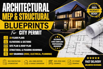 create city permit architectural and construction drawings