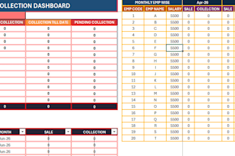 do data entry, data cleaning and report generating, dashboard making