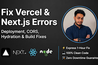 fix vercel build errors, nextjs bugs, and cors