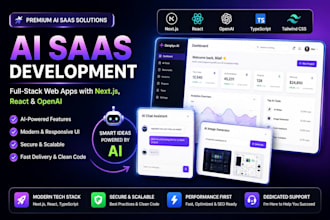 build an ai saas dashboard in nextjs react and openai