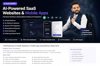 build an ai saas web app with nextjs react and openai