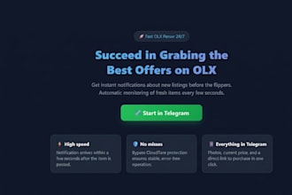 build custom python scripts, web scrapers, and telegram bots
