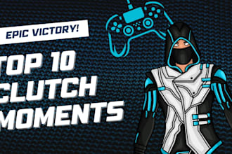 design 5 pro gaming youtube thumbnail and free banner